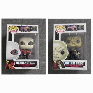 Deadshot and Killer Croc Funko Pops #106 & #102
